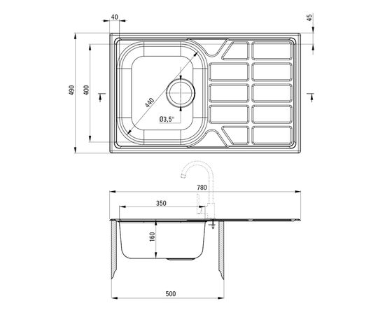 Мийка кухонна Deante Soul (ZEO 0113), зображення 4 Мийка кухонна Deante Soul (ZEO 0113), зображення 4