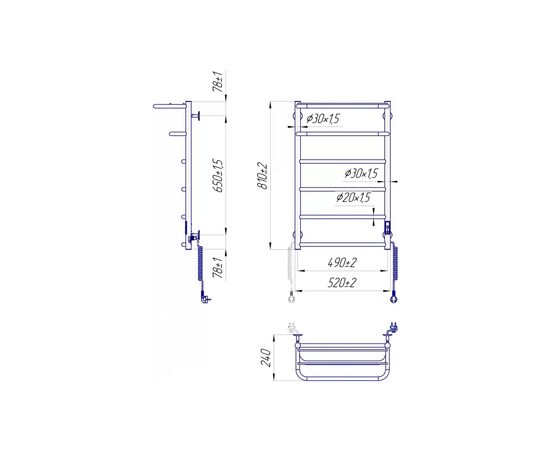 Полотенцесушитель MARIO Hotel-І (2.3.6203.11.P), изображение 5 Полотенцесушитель MARIO Hotel-І (2.3.6203.11.P), изображение 5