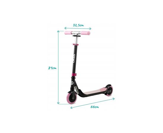 Самокат Qkids Bro pink (HUBA00030), изображение 3 Самокат Qkids Bro pink (HUBA00030), изображение 3