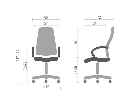 Офисное кресло Аклас Бешар CH ANF Коричневое (11202), изображение 6 Офисное кресло Аклас Бешар CH ANF Коричневое (11202), изображение 6