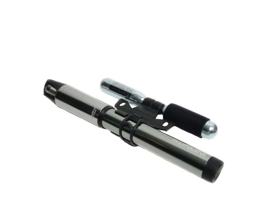 Велосипедный насос Birzman Infinite Apogee MTB ручной 90psi Grey совместим с CO2 (BM14-ZC-MN03-GA254), изображение 2 Велосипедный насос Birzman Infinite Apogee MTB ручной 90psi Grey совместим с CO2 (BM14-ZC-MN03-GA254), изображение 2