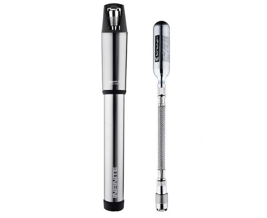 Велосипедний насос Birzman Infinite Apogee MTB ручний 90psi Grey сумісний з CO2 (BM14-ZC-MN03-GA254)
