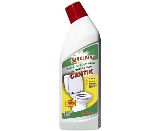 Средство для чистки унитаза San Clean Сантик Хвоя 1000 г (4820003545850)