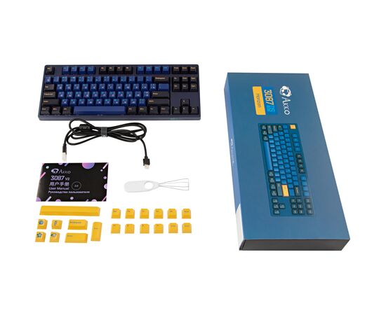 Клавиатура Akko 3087 Horizon Cherry MX Brown Blue/Black (A3087_H_CBR), изображение 10 Клавиатура Akko 3087 Horizon Cherry MX Brown Blue/Black (A3087_H_CBR), изображение 10