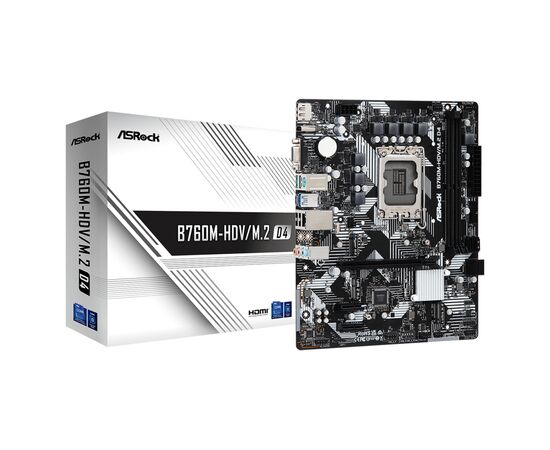 Материнская плата ASRock B760M-HDV/M.2 D4, изображение 5 Материнская плата ASRock B760M-HDV/M.2 D4, изображение 5