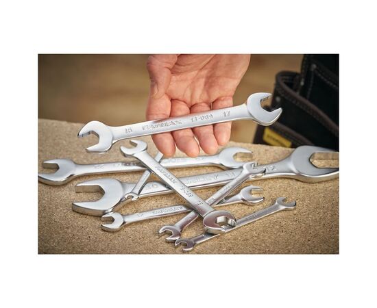 Ключ Stanley гаечный рожковый, 8x 9мм, метрический. (FMMT13065-0), изображение 4 Ключ Stanley гаечный рожковый, 8x 9мм, метрический. (FMMT13065-0), изображение 4