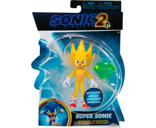 Фигурка Sonic the Hedgehog 2 W2 с артикуляцией - Соник с изумрудом 10 см (41497i), изображение 6 Фигурка Sonic the Hedgehog 2 W2 с артикуляцией - Соник с изумрудом 10 см (41497i), изображение 6
