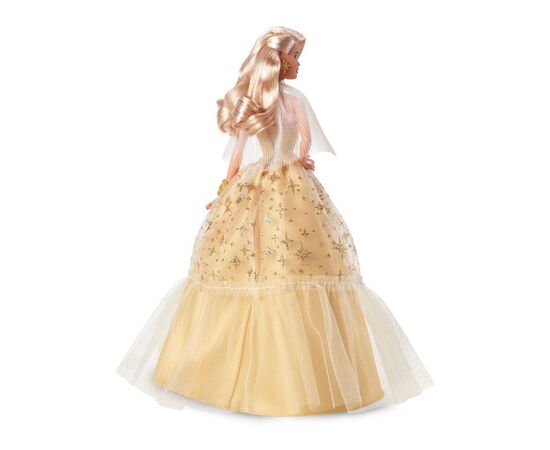Кукла Barbie коллекционная Праздничная в роскошном золотистом платье (HJX04), изображение 3 Кукла Barbie коллекционная Праздничная в роскошном золотистом платье (HJX04), изображение 3