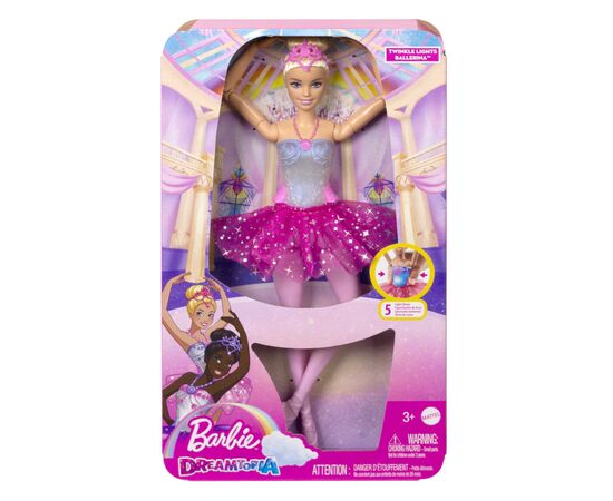 Кукла Barbie Сверкающая балерина серии Дримтопия (HLC25), изображение 6 Кукла Barbie Сверкающая балерина серии Дримтопия (HLC25), изображение 6