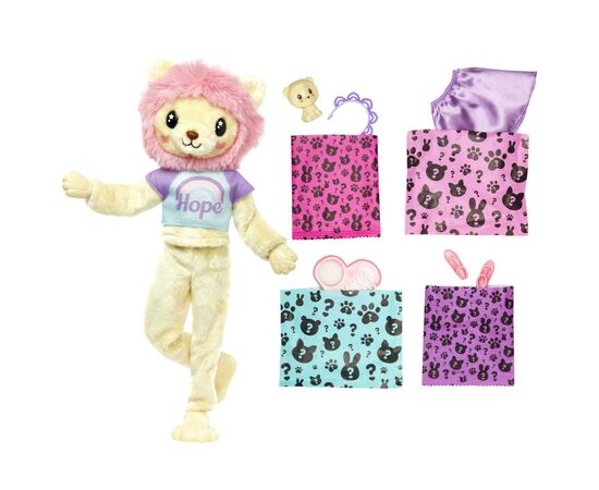 Кукла Barbie Cutie Reveal Мягкие и пушистые Львенок (HKR06), изображение 3 Кукла Barbie Cutie Reveal Мягкие и пушистые Львенок (HKR06), изображение 3