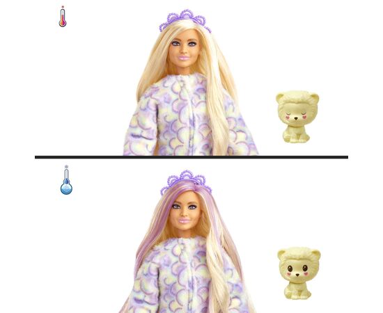 Кукла Barbie Cutie Reveal Мягкие и пушистые Львенок (HKR06), изображение 4 Кукла Barbie Cutie Reveal Мягкие и пушистые Львенок (HKR06), изображение 4