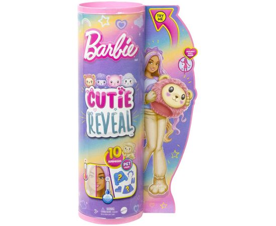 Кукла Barbie Cutie Reveal Мягкие и пушистые Львенок (HKR06), изображение 6 Кукла Barbie Cutie Reveal Мягкие и пушистые Львенок (HKR06), изображение 6