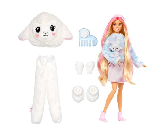 Кукла Barbie Cutie Reveal Мягкие и пушистые Ягненок (HKR03), изображение 2 Кукла Barbie Cutie Reveal Мягкие и пушистые Ягненок (HKR03), изображение 2