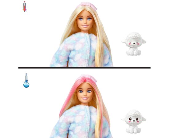 Кукла Barbie Cutie Reveal Мягкие и пушистые Ягненок (HKR03), изображение 4 Кукла Barbie Cutie Reveal Мягкие и пушистые Ягненок (HKR03), изображение 4