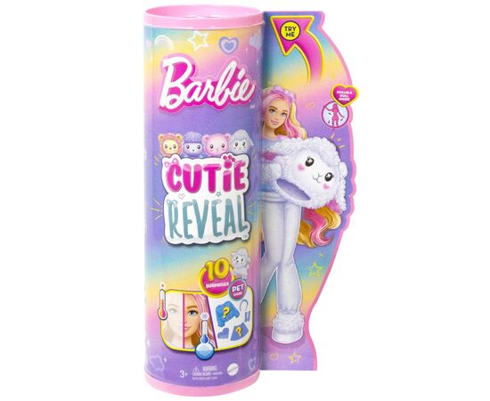 Кукла Barbie Cutie Reveal Мягкие и пушистые Ягненок (HKR03), изображение 6 Кукла Barbie Cutie Reveal Мягкие и пушистые Ягненок (HKR03), изображение 6