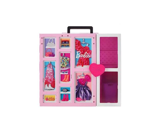 Аксессуар к кукле Barbie Двухэтажный шкаф мечты с куклой (HGX57)