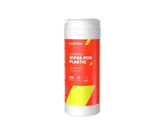 Салфетки Canyon Plastic Cleaning Wipes, 100 wipes, Blister (CNE-CCL12-H)