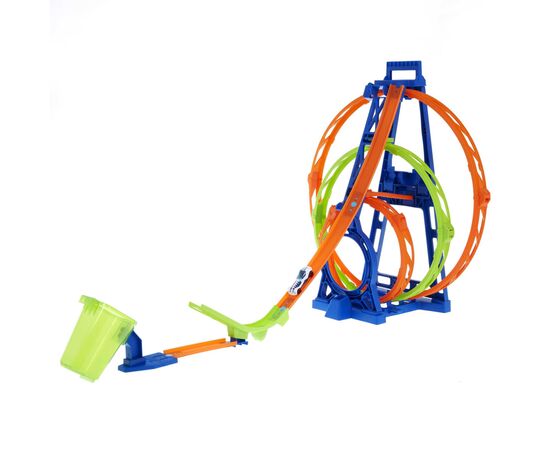 Автотрек Hot Wheels Тройная петля (HMX37), изображение 2 Автотрек Hot Wheels Тройная петля (HMX37), изображение 2