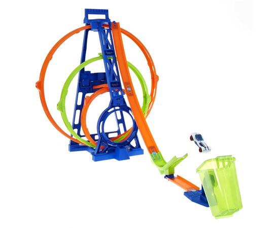 Автотрек Hot Wheels Тройная петля (HMX37), изображение 3 Автотрек Hot Wheels Тройная петля (HMX37), изображение 3