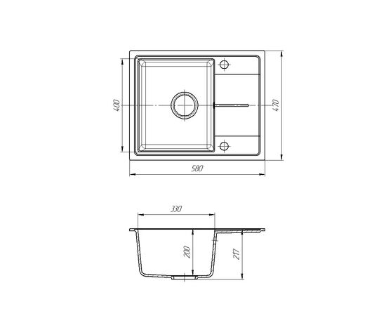 Мойка кухонная ROMZHA Cerand Piesok (301) (RO43451), изображение 3 Мойка кухонная ROMZHA Cerand Piesok (301) (RO43451), изображение 3