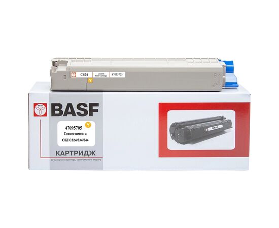 Тонер-картридж BASF OKI C824/834/844/ 47095705 Yellow (KT-47095705)