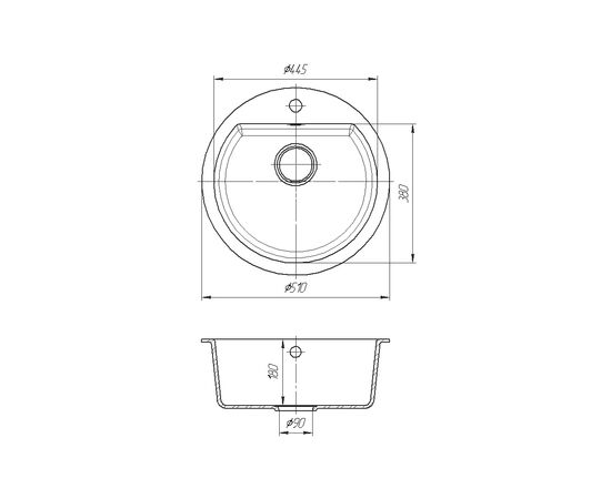 Мойка кухонная ROMZHA Kolo Maro (801) (RO43526), изображение 2 Мойка кухонная ROMZHA Kolo Maro (801) (RO43526), изображение 2