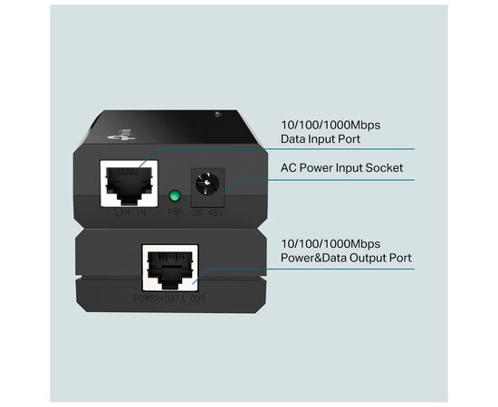 Адаптер PoE TP-Link TL-PoE150S, изображение 6 Адаптер PoE TP-Link TL-PoE150S, изображение 6