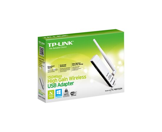 Сетевая карта Wi-Fi TP-Link TL-WN722N, изображение 6 Сетевая карта Wi-Fi TP-Link TL-WN722N, изображение 6