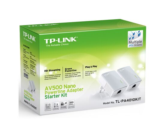 Адаптер Powerline TP-Link TL-PA4010 KIT, изображение 3 Адаптер Powerline TP-Link TL-PA4010 KIT, изображение 3