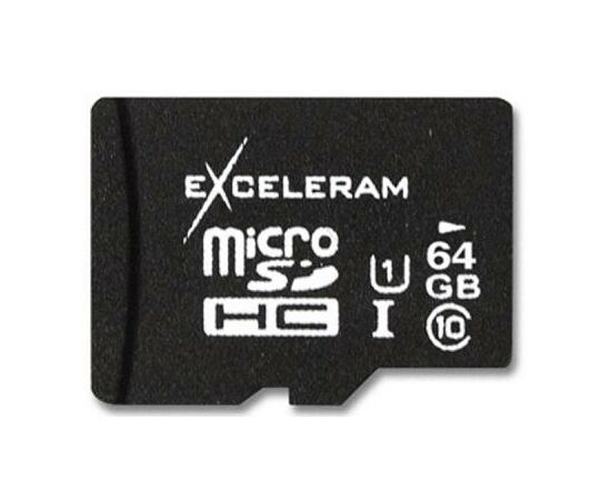 Карта памяти eXceleram 64Gb microSDXC class 10 UHS-I (MSD6410)