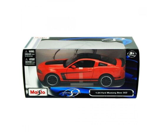 Машина Maisto Ford Mustang Boss 302 (1:24) памаранчевий (31269 orange), зображення 6 Машина Maisto Ford Mustang Boss 302 (1:24) памаранчевий (31269 orange), зображення 6
