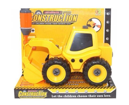 Конструктор Kaile Toys Трактор с экскаваторной установкой (KL702-1)