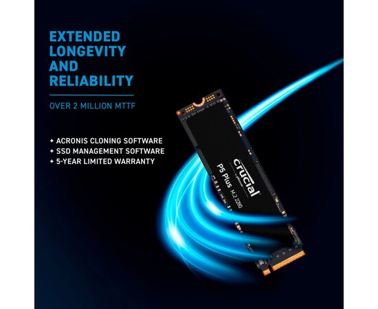 Накопичувач SSD M.2 2280 2TB Micron (CT2000P5PSSD5), зображення 7 Накопичувач SSD M.2 2280 2TB Micron (CT2000P5PSSD5), зображення 7