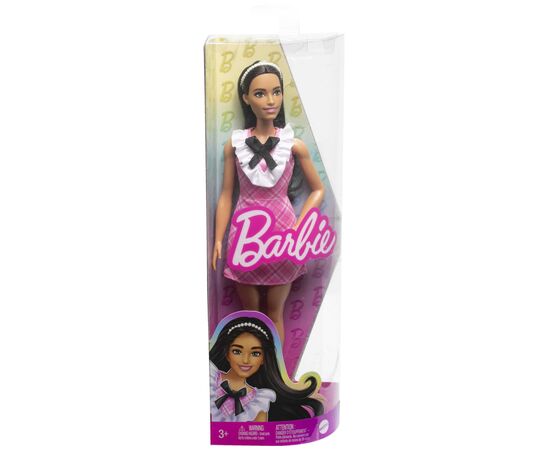 Кукла Barbie Fashionistas в розовом платье с жабо (HJT06), изображение 6 Кукла Barbie Fashionistas в розовом платье с жабо (HJT06), изображение 6
