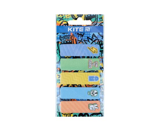 Стікер-закладка Kite паперова з малюнком Urban 100 шт, 5х20 шт (K23-480-2), зображення 2 Стікер-закладка Kite паперова з малюнком Urban 100 шт, 5х20 шт (K23-480-2), зображення 2