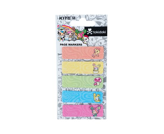 Стікер-закладка Kite паперова паперова з малюнком tokidoki 100 шт, 5х20 шт (TK23-480)