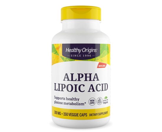 Аминокислота Healthy Origins Альфа-липоевая кислота, 300 мг, Alpha Lipoic Acid, 150 капсул (HO35069)