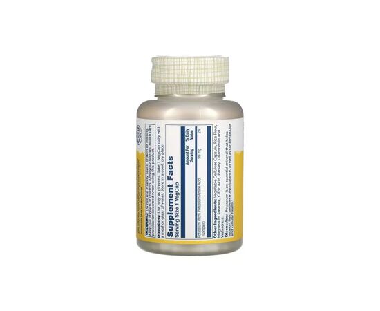 Мінерали Solaray Калій, 99 мг, Potassium, 200 вегетаріанських капсул (SOR-04671), зображення 2 Мінерали Solaray Калій, 99 мг, Potassium, 200 вегетаріанських капсул (SOR-04671), зображення 2