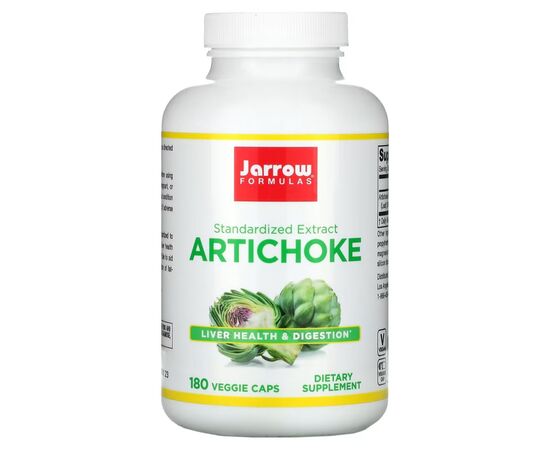 Травы Jarrow Formulas Артишок, Artichoke, 180 вегетарианских капсул (JRW14062)