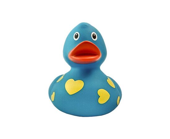 Іграшка для ванної LiLaLu Голубая утка в сердечках (L1042), зображення 2 Іграшка для ванної LiLaLu Голубая утка в сердечках (L1042), зображення 2