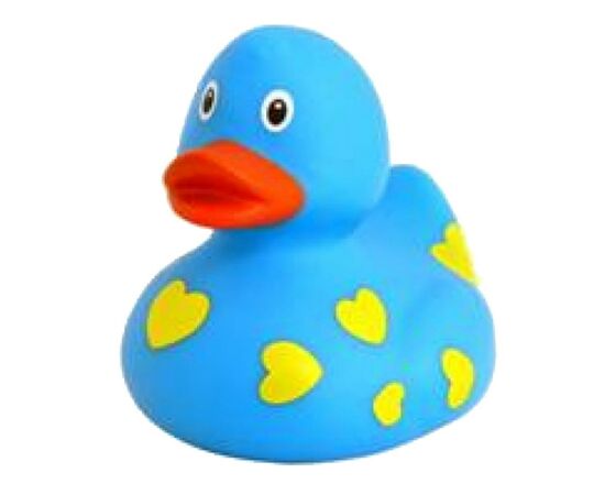 Игрушка для ванной LiLaLu Голубая утка в сердечках (L1042)