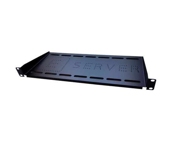 Полка 19" Eserver 1U глуб. 350мм, цвет черный (PK-1U-350-B)