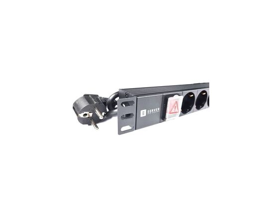 Силовий блок Eserver 19" 8 розеток, выкл., алюм. корпус PDU 220В, 16А (WT-2261A-GER-8WAY), зображення 5 Силовий блок Eserver 19" 8 розеток, выкл., алюм. корпус PDU 220В, 16А (WT-2261A-GER-8WAY), зображення 5