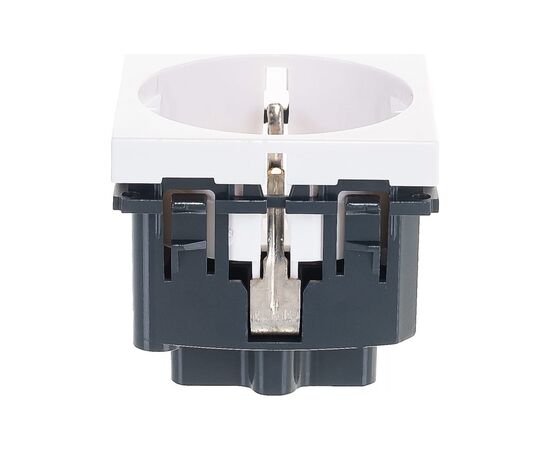 Розетка LEGRAND Розетка Schuko 16А 250В без шторок, 2 модуля, MOSAIC (077210), изображение 2