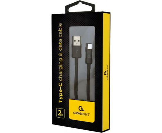 Дата кабель USB 2.0 AM to Type-C 2.0m Cablexpert (CC-USB2P-AMCM-2M), изображение 2 Дата кабель USB 2.0 AM to Type-C 2.0m Cablexpert (CC-USB2P-AMCM-2M), изображение 2