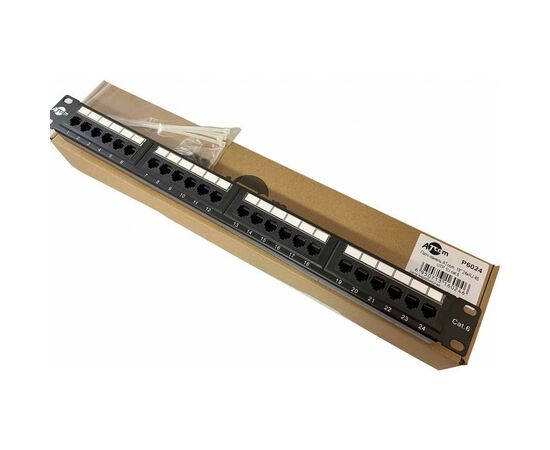 Патч-панель Atcom 19" 24 порта UTP cat.6 (P6024)