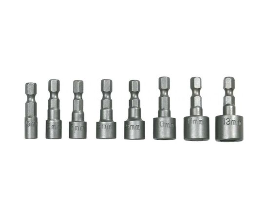 Набор головок Topex 1/4", 8 шт (39D387)