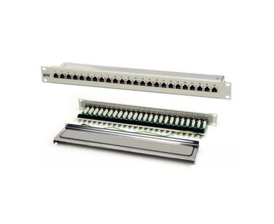 Патч-панель Hypernet 19" 24 порта FTP 1U cat.5e (PP-KFSTP24) Патч-панель Hypernet 19" 24 порта FTP 1U cat.5e (PP-KFSTP24)