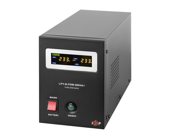 Источник бесперебойного питания LogicPower LPY- B - PSW-800VA+, 5А/10А (4150), изображение 2 Источник бесперебойного питания LogicPower LPY- B - PSW-800VA+, 5А/10А (4150), изображение 2