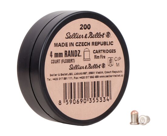 Патрони Флобера Sellier & Bellot Bellot Randz Curte кал. 4 mm short 200 шт (V355332)